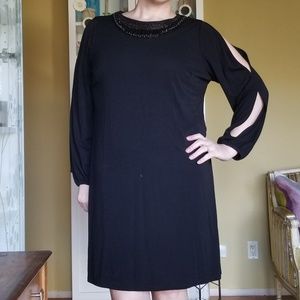 INC cold shoulder cocktail dress